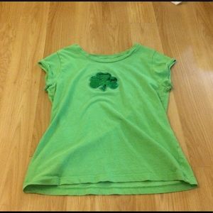 Kids large green shamrock shirt
